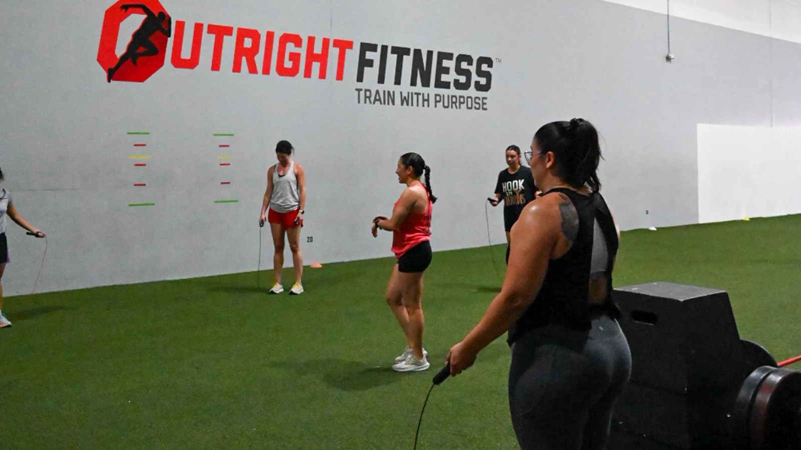 Outright Fitness athlete training in our facility.