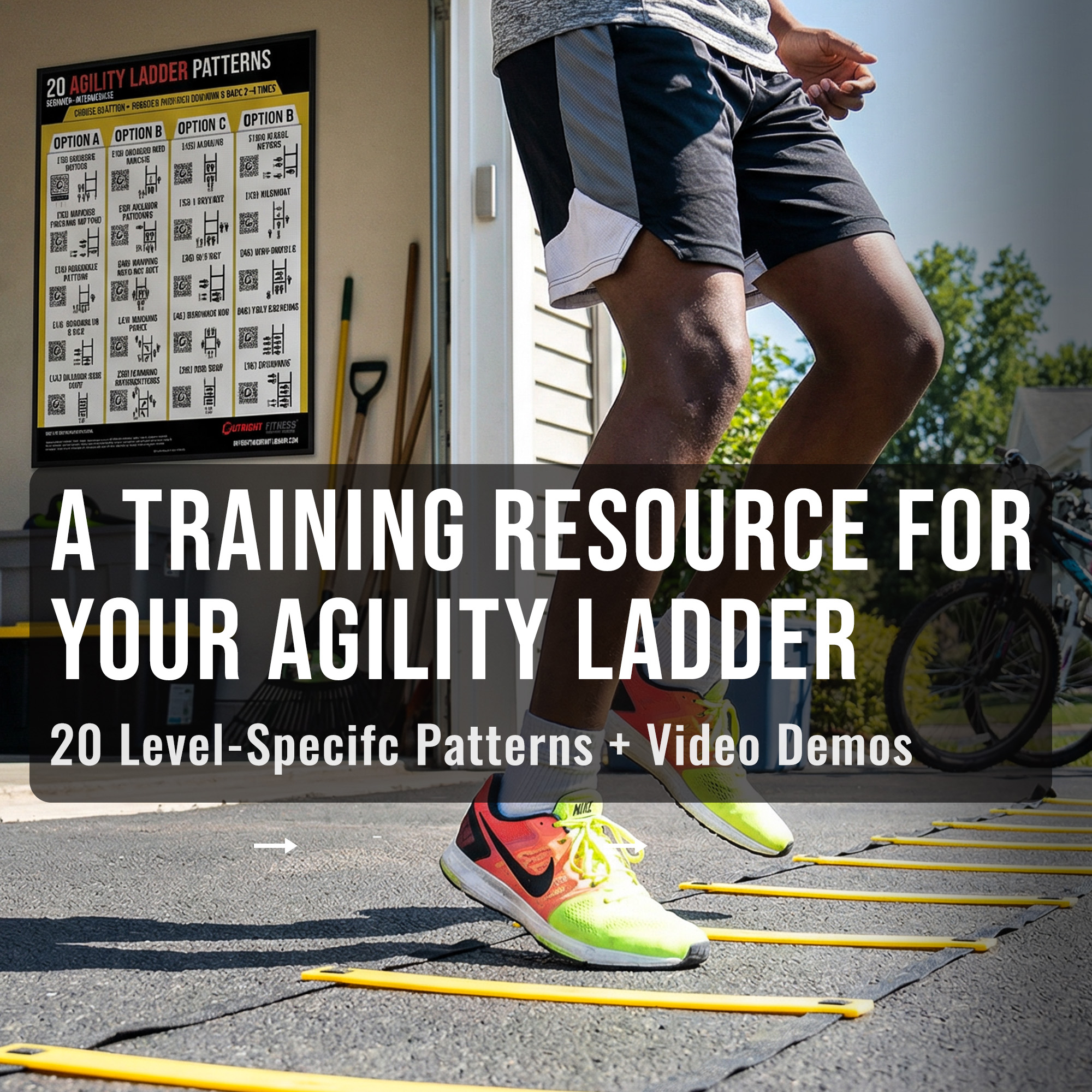 Agility Ladder Drills Poster for Kids & Youth Athletes – Beginner Friendly Speed & Footwork Wall Chart with Progressions – 18x24 - Image 4